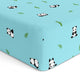 Blue Panda Crib Sheets 1 Pcs