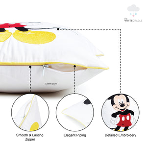 Mickey Mouse Twill Filled Cotton Pillow 1 Pcs