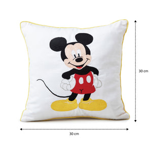 Mickey Mouse Twill Filled Cotton Pillow 1 Pcs