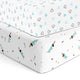 Blue Hearts & Blue Poodle Crib Sheets 1 Pcs