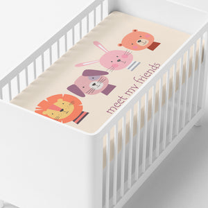 Meet My Friends Crib Sheets 1 Pcs