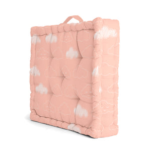 Pink Clouds Floor Cushion 1 Pcs